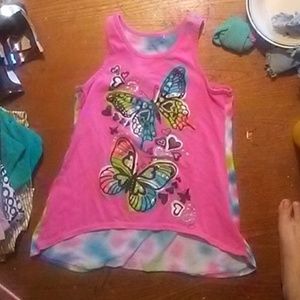 Blue,green, and pink tank top